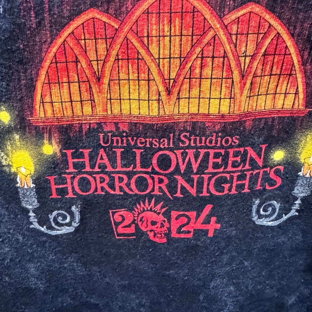 Halloween Horror Nights- Universal 24' long sleeve acid wash Large